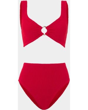 Hunza G Nadine With Hoop Bikini - Red