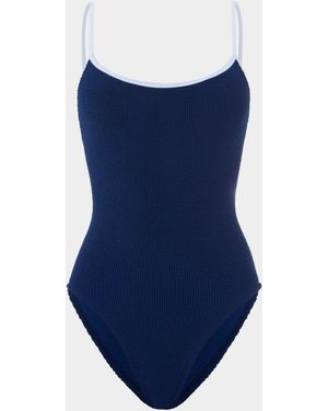 Hunza G Pamela Swim Contrast - Blue