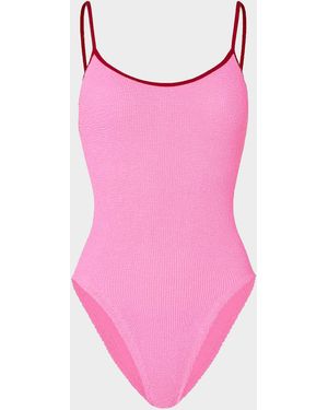 Hunza G Pamela Swim Contrast - Pink