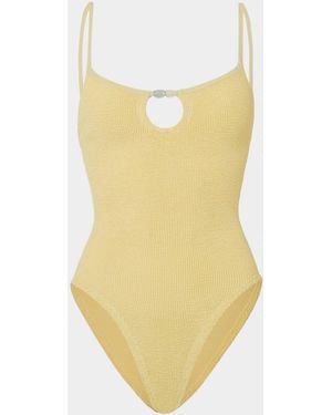 Hunza G Mia Beaded Swim - Yellow