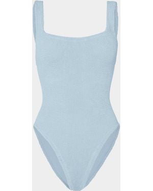 Hunza G Square Neck Swim - Blue