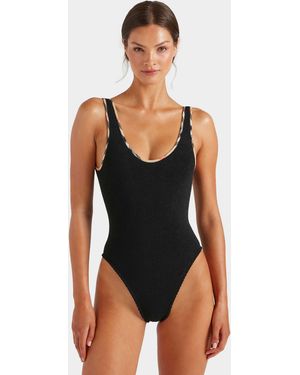 Hunza G Burberry X Faye Swim - Black
