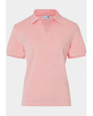 Hunza G Terry Towelling Polo - Pink