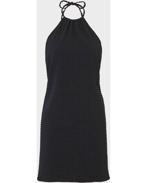 Hunza G Seersucker Mini Dress - Black