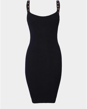 Hunza G Anora Eyelet Dress - Black