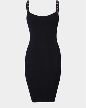 Hunza G Anora Eyelet Dress - Black