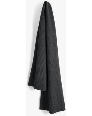 Hush Teresa Ribbed Cashmere Scarf - White