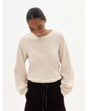 Hush Elodie Puff Detail Cuff Cotton Top - White