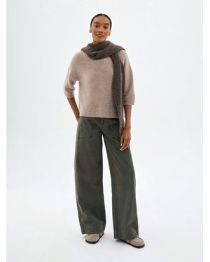 Hush Sanna Barrel Leg Washed Trousers - Multicolour