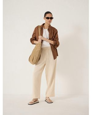 Hush Cotton Cheesecloth Relaxed Easy Trousers - Natural