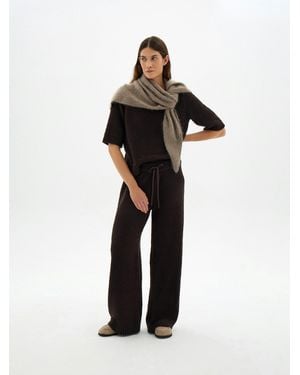 Hush Daphne Lux Supersoft Wide Leg Trousers - Black
