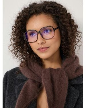Hush Barner Pascal Glossy Reading Glasses - Brown