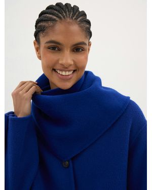 Hush Holden Double Face Triangle Scarf - Blue
