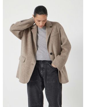 Hush Simeron Pure Wool Double Faced Blazer - Grey