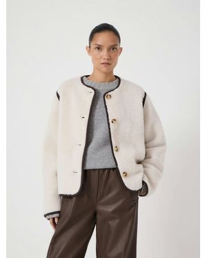 Hush Alina Borg Button Jacket - Natural