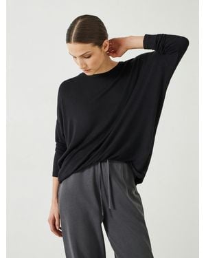 Hush Gillian Wide Jersey Top - Black