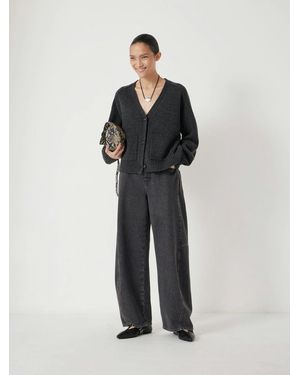 Hush Daisy Merino Wool V Neck Cardigan - Multicolour