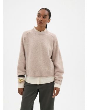 Hush Nina Merino Wool Jumper - Natural