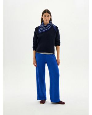 Hush Elle Supersoft Wide Leg Joggers - Blue