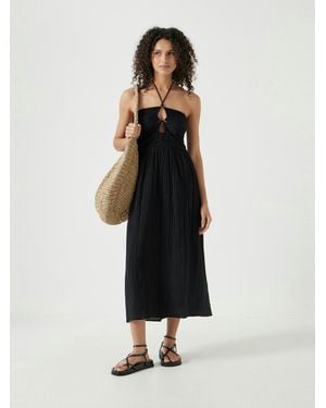 Hush Bella Cut Out Bandeau Midi Dress - White