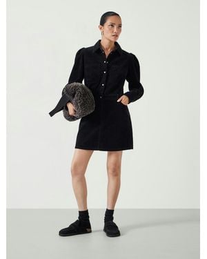 Hush Mariella Cord Mini Dress - Black