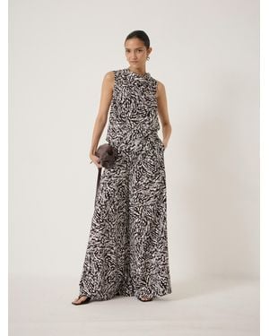 Hush Arwen Wide Leg Trouser - White