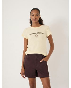 Hush Serving Since Graphic Slub T-Shirt - Multicolour
