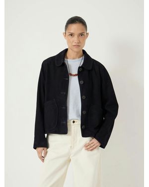 Hush Shaw Suede Jacket - Blue