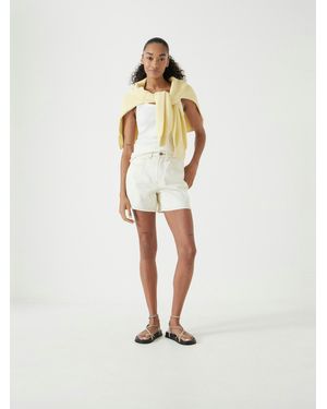 Hush Essential Denim Shorts - White