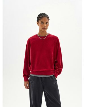 Hush Aarti Velour Sweatshirt - Red
