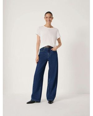 Hush Saskia Straight Seamed Jeans - Blue