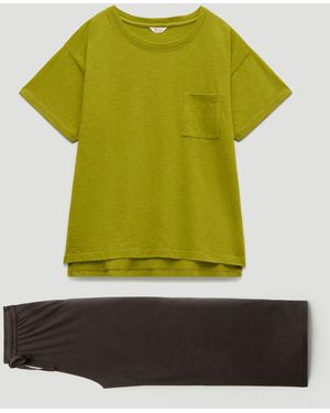 Hush Mila Culotte Pyjamas - Green