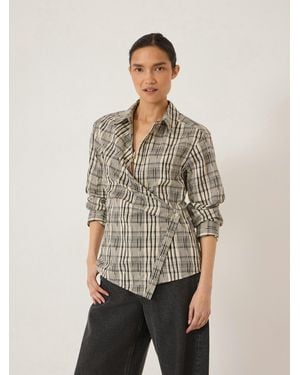 Hush Nola Wrap Waisted Shirt - Natural