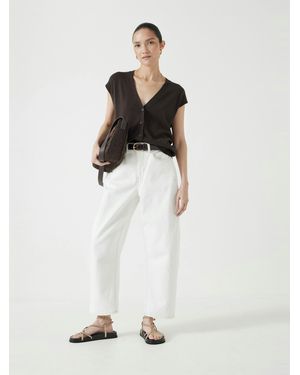 Hush Cordelia Barrel Leg Jeans - White