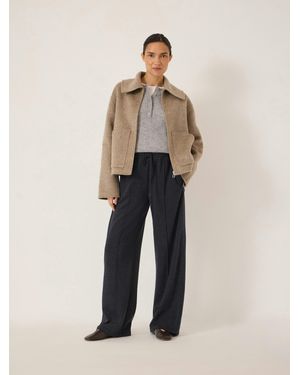 Hush Harrison Mélange Track Trousers - Natural