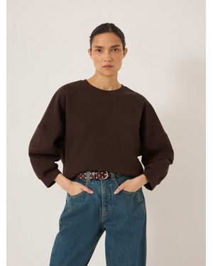 Hush Panel Detail Sweatshirt - Black