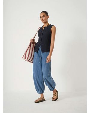 Hush Billie Bubble Hem Jeans - Blue