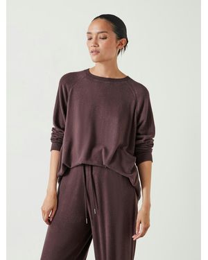 Hush Elle Supersoft Raglan Top - Purple