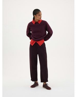 Hush Jack Barrel Leg Pull On Trousers - Red