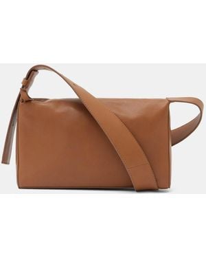 Hush Cleo Minimal Leather Crossbody Bag - Brown