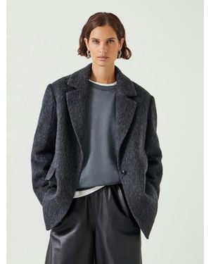 Hush Jayde Italian Wool Blazer - Grey