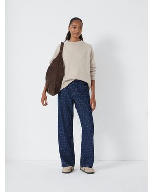 Hush Romy Laser Spot Print Jeans - Blue