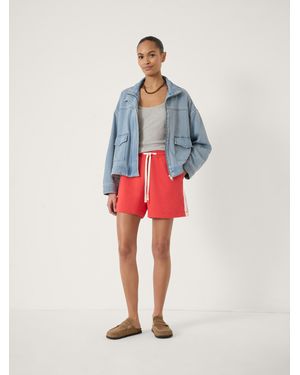 Hush Mavis Cotton Drawstring Pull On Shorts - Red