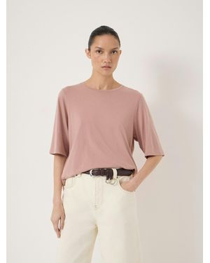 Hush Reece Drapey T-Shirt - Pink