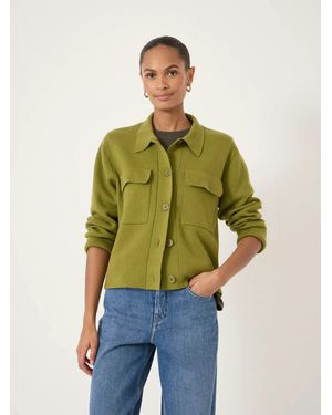 Hush Bobbie Shirt Jacket With Wool - Green