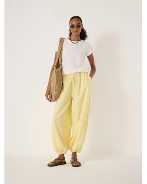 Hush Balloon Seersucker Beach Trousers - Natural