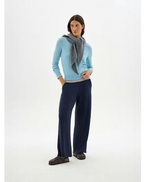 Hush Elle Supersoft Wide Leg Joggers - Blue