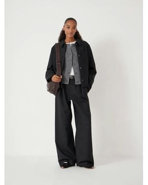 Hush Wool Blend Relaxed Jacket - Black
