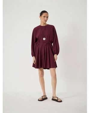 Hush Thorne Godet Skirt Mini Dress - Red