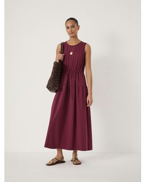 Hush Ori Waisted Jersey Dress - Red